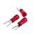 levne Konektory a koncovky-měděný drát kabelu vidlice svorkovnice - červená + stříbrná (3 mm / 50 ks balení)