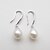preiswerte Ohrringe-Damen Elfenbein Perlen Tropfen-Ohrringe Sterling Silber Silber Ohrringe Schmuck Silber Für