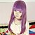tanie Peruki kostiumowe-Peruki Cosplay Damskie 24 in Fiber odporne na ciepło Fioletowy Anime