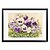cheap Botanical/Floral Prints-Printed Art Floral White and Purple Pansies by Joanne Porter