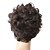 cheap Human Hair Capless Wigs-100% Human Hair Short Black Wavy Hair Wig