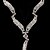 abordables Conjuntos de joyas-hermosa pedrería checa con el conjunto de aleación de joyería chapados de boda nupcial, incluyendo collar y los pendientes