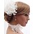 cheap Headpieces-Beautiful Silk Screen/Imitation Pearls And Lace Wedding/Bride Headdress Flower