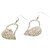 cheap Earrings-Elegant Alloy with Shining Crystal Heart Design Drop Earrings(Length*Width 55*30 mm)