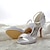 cheap Women&#039;s Heels-Wedding Summer Stiletto Heel Satin Stretch Satin Silver Black White