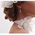 cheap Headpieces-Beautiful Silk Screen/Imitation Pearls And Lace Wedding/Bride Headdress Flower