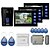 preiswerte Video-Türsprechanlage-Neuer 7 &quot;Touch-Panel-Video-Türsprechanlage System mit 3 Monitoren (RFID Schlüsselanhänger, elektronische Steuer-Lock)