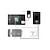 billige Videodørtelefonsystemer-Ny 7 &quot;Touch Panel Video Dørtelefon System med 3 skærme (RFID fjernbetjeninger, Elektronisk Controlling lås)