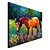 levne Zvířecí malby-ručně malovaná olejomalba zvíře kůň 1304-an0072