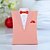 cheap Favor Holders-Pink Tuxedo &amp; Gown Favor Box (Set of 12)
