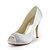 cheap Women&#039;s Heels-Wedding Summer Winter Rhinestone Stiletto Heel Satin Stretch Satin Silver Black White