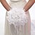 billige Bryllupsblomster-Pretty Hand-bundet Satin Rose Wedding Bridal Bouquet Med Faux Pearl (Flere farger)