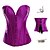 cheap Historical &amp; Vintage Costumes-Classic Lolita Dress Corset Black Purple Red Satin Lolita Accessories