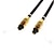 levne Audio kabely-toslink toslink-optický digitální kabel pozlátkem (černá, od6mm, 1,5 m)