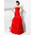 cheap Special Occasion Dresses-Ball Gown Open Back Prom Formal Evening Dress Strapless Sleeveless Floor Length Organza with Pick Up Skirt Side Draping 2022