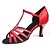 olcso Latin cipők-Női Latin cipők Magassarkúk Csat Piros / Salsa cipők