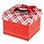 abordables Soportes para regalo-cuboide tarjeta papel favor titular con arco cajas de regalo-1 favores de la boda