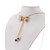 abordables Collares-Lleno elegante Rhinestone Bowknot collar de la forma