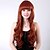 cheap Synthetic Wigs-Capless Long Red Curly High Quality Synthetic Full Bang Wings