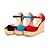 abordables Tacones de mujer-Elegantes sandalias de tacón de cuña del ante con hebilla de zapatos de fiesta / noche (más colores)