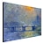 abordables Peintures paysages-Peinture à l&#039;huile Hang-peint Peint à la main - Célèbre Contemporain Inclure cadre intérieur / Toile tendue