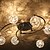 abordables Plafonniers-LWD 8 lumières Montage du flux Lumière d’ambiance - Cristal, 110-120V / 220-240V Ampoule incluse / G4 / 10-15㎡
