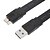 levne Kabely-24 28 AWG Super High Speed ​​USB 3.0 AM Micro-B kulatý kabel (černý, 1 m)