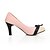 abordables Zapatos de mujer-Zapatos de mujer - Tacón Robusto - Tacones - Tacones - Vestido - Semicuero - Negro / Rosa