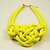 cheap Necklaces-Women&#039;s Statement Necklace Personalized Colorful Rope Alloy Black Purple Yellow Red Orange Necklace Jewelry For Evening Party