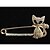 olcso Tűk és brossok-Crystal Brooches Cat Animal Party Ladies Luxury Casual Fashion Imitation Diamond Brooch Jewelry Silver Gold For Party Special Occasion Birthday Gift Daily