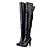 cheap Women&#039;s Shoes-Chic Leatherette Stiletto Heel Over The Knee Boots With Zipper Party / Evening Shoes (More Colors)