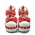 preiswerte Lolita-Mode-Kostüme-Damen Schuhe Shiro&amp; Kuro Handgemacht Keilabsatz Schuhe Schleife 7 cm Schwarz Rot PU - Leder / Polyurethan Leder Polyurethan Leder Halloweenkostüm