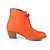 cheap Women&#039;s Boots-Women&#039;s Spring Fall Winter Fashion Boots Leatherette Casual Chunky Heel Lace-up Brown Black Brown Beige Orange