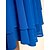 abordables Robes Femme-Rétro Mi-long Robe Toutes les Saisons Bleu Manches Longues