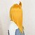 billige Halloween Wigs-Cosplay Parykker Naruto Deidara Gul Anime Cosplay-parykker 20 tommers Varmeresistent Fiber Dame Halloween-parykker