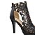 baratos Sapatos de mulher-sapatos peep toe stilettol sandálias de couro do calcanhar das mulheres (mais cores)