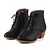 cheap Women&#039;s Boots-Women&#039;s Spring Fall Winter Fashion Boots Leatherette Casual Chunky Heel Lace-up Brown Black Brown Beige Orange