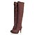 cheap Women&#039;s Shoes-Fabulous Leatherette/Suede Stiletto Heel Over The Knee Boots/Lace-Ups Party / Evening Shoes (More Colors)