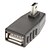 billige Adaptere-90 Degree til Venstre 5P til USB / A M / F Adapter