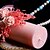 abordables Bougies de mariage-bougie colorée avec bowknot corail cérémonie de mariage de mariage belle