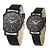 cheap Women&#039;s Watches-Men&#039;s Women&#039;s Couple&#039;s Fashion Watch Black / White / Brown Tile Wrist Watch - White Black Coffee