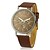cheap Women&#039;s Watches-Men&#039;s Women&#039;s Couple&#039;s Fashion Watch Black / White / Brown Tile Wrist Watch - White Black Coffee