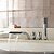 billiga Sprinkle®-badkarskranar-Strö ® från lightinthebox - mässing vattenfall badkar med handdusch (tre handtag)