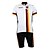 cheap Men&#039;s Clothing Sets-Men&#039;s Cycling Jersey with Shorts Half Sleeve Bike Clothing Suit with 3 Rear Pockets Mountain Bike MTB Road Bike Cycling Breathable Waterproof Zipper Back Pocket White Germany Champion National Flag