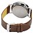 cheap Women&#039;s Watches-Men&#039;s Women&#039;s Couple&#039;s Fashion Watch Black / White / Brown Tile Wrist Watch - White Black Coffee