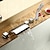 billige Badekraner-Bathtub Faucet - Contemporary Chrome Roman Tub Ceramic Valve Bath Shower Mixer Taps / Brass / Two Handles Five Holes