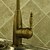 preiswerte Küchenarmaturen-Armatur für die Küche - Ein Loch Antikes Messing Standard Spout / Hoch / High-Arc deckenmontiert Antike Kitchen Taps / Einhand Ein Loch
