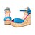 abordables Tacones de mujer-Elegantes sandalias de tacón de cuña del ante con hebilla de zapatos de fiesta / noche (más colores)