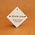 billige Klistermærker, labels og etiketter-Personalized Rhombus Favor Tag - Thank You (sæt af 30)