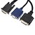 Недорогие USB кабели-DB-25 +5 до VGA, DVI м / ж кабель (0,1 м)